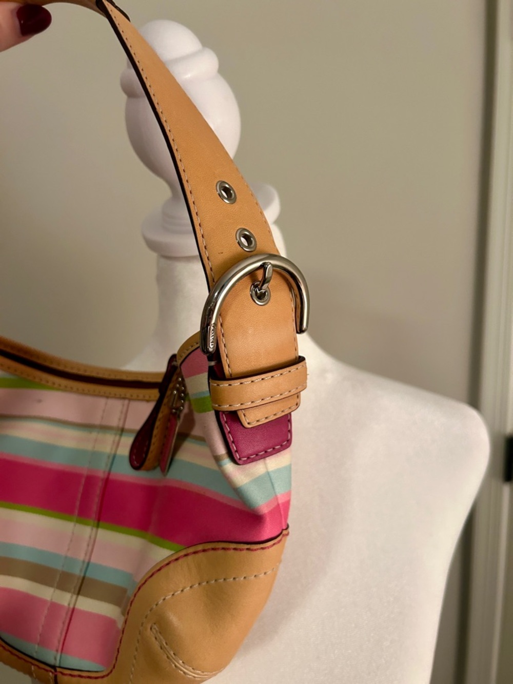 COACH Y2K SoHo Stripe Shoulder Bag - Picture 3 of 6